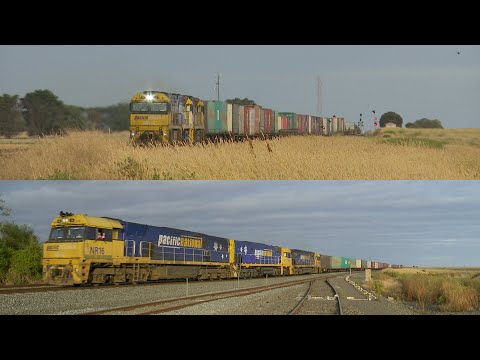 Santa Driving 5MA5 Freight Train On Christmas Eve (24/12/2020) - PoathTV Australian Railways