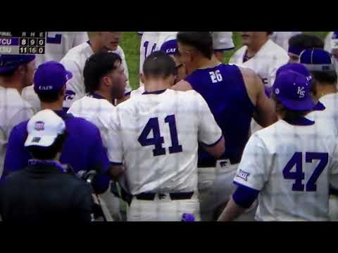 Kansas St.'s Chris Ceballos walk off home run vs. TCU; may have hurt himself in celebration
