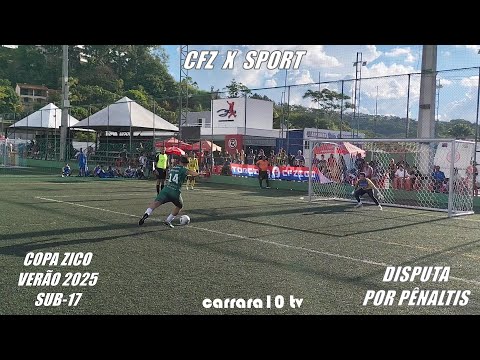 Penalty shootout for a spot in the Zico Cup Juiz de Fora Summer 2025 - CFZ vs. Sport - Under-17 -