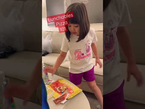 Lunchables Pizza 101. Important: leave edges to hold your pizza