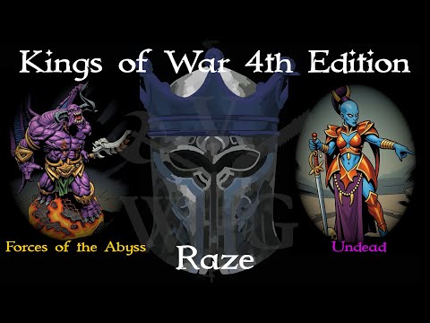 Kings of War 4th Edition - Forces of The Abyss vs Undead - Scenario: Raze