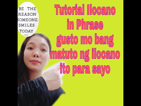 Ilocano Tutorial in phrases/ tv dhuran