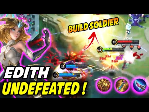 🔥 EDITH New Build Soldier vs Mage 😲 - Edith Undefeated Top Lane MLBB