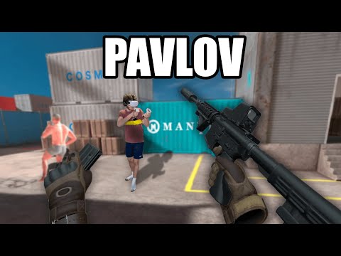 This is Pavlov VR on the Oculus Quest 2