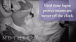 Viral time-lapse proves moms are never off the clo