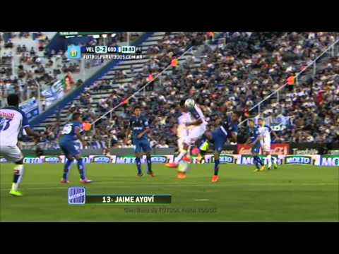 Gol de Ayoví. Vélez 0 - Godoy Cruz 2. Fecha 17. Torneo Primera División 2014. FPT.