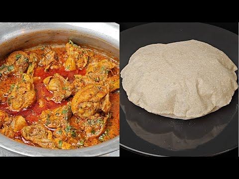 Quick Easy Chicken Curry with Jowar Roti | Tips and Tricks to make Fluffy Healthy Jowar Roti