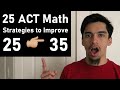 25 ACT® Math Strategies that Helped me Improve 10 Points | 2023 ACT Math Tips ➗🔥🥵