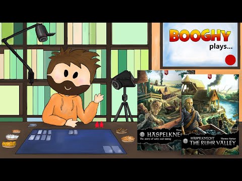 Booghy plays... Haspelknecht(w.exp.TRV)(2p, Rules Overview, Playthrough, Review)