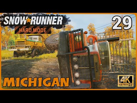 White Western Star 4964 Flips... AGAIN | SnowRunner Hard Mode #29 [PS5 4K]