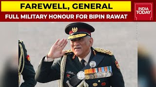 Full Military Honour For CDS General Bipin Rawat, 800 Service Personnel To Be In Attendance