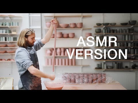 How to Pull and Attach Handles on Pottery Mugs — ASMR Version