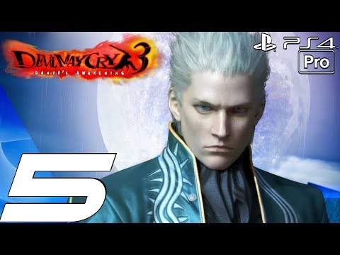 Devil May Cry 3 HD - Vergil Walkthrough Part 5 - Shadow Boss Fight (Remaster) PS4 PRO