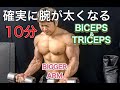 この10分で確実に腕が太くなる[Biceps&Triceps]
