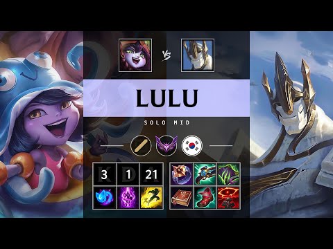 Lulu Mid vs Galio - KR Master Patch 14.24