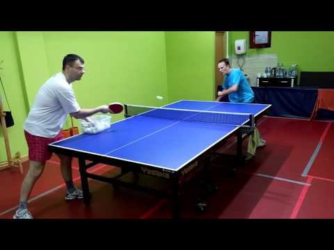 Žolt Vegvari - forhend spin na rezanu loptu iz dve tačke - trening br 6