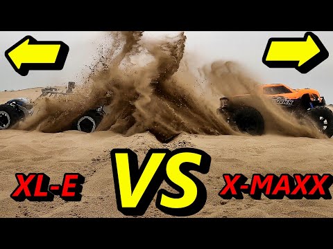 Losi DBXL-E 1/5 Scale Desert Buggy first run and  Traxxas X-maxx