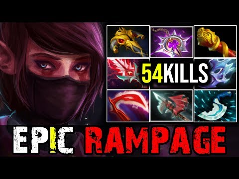 EPIC RAMPAGE 3xUltrakills WITH 54KILLS | [Templar-Assassin] by Accelgd 1kGPM | Dota 2 Highlights