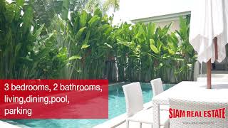Private Single Storey Pool Villa with Tropical Gardens for Sale in Desirable Phuket West Coast