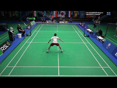 Match point – Magnus Johannesen vs Christian Adinata – MS, Final – Italian Int. 2022