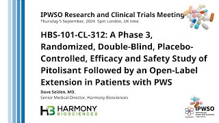 HBS-101-CL-312: A Phase 3 Study of Pitolisant in Patients with PWS