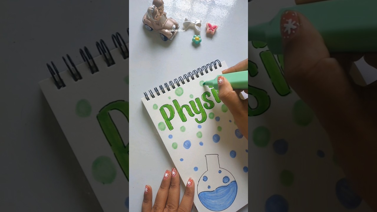 Aesthetic Cover Page for Physics✨🧪💙| Project Paper & Assignment| #frontpage #physics