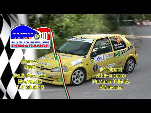 Rally Colline Metallifere Pomarance 2025 Obc Mochi Cavaciocchi PS8 Micciano