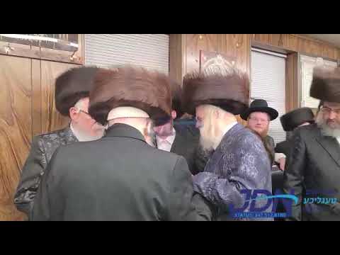 Munkatch And Lelov Rebbes Attend sheva Brochos For The Nadvorna Rebbe's Einikel - Teves 5781