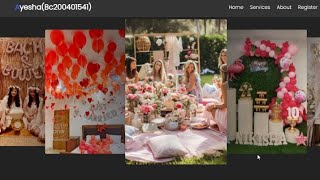 Event management system project || cs619 project || project using php || HTML CSS