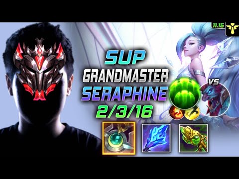 GrandMaster Seraphine Support vs Trundle - 천상계 서폿 세라핀 템트리 룬 월석 수호자 セラフィーン Серафина - LOL KR 11.15