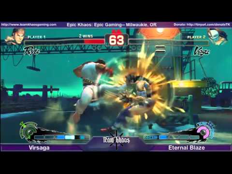 Epic Khaos Feb SSF4 - Virsaga (RYU) vs Eternal Blaze (CLW)
