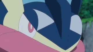 Ash Lucario Vs Ash Greninja Battle - Pokemon Master Journeys - Greninja Reunion Episode 108