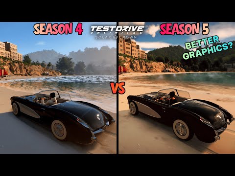 Test Drive Unlimited Solar Crown Season 5 Graphics Update | Season 4 vs Season 5 Direct Comparison