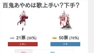 百鬼あやめは歌上手い？下手？