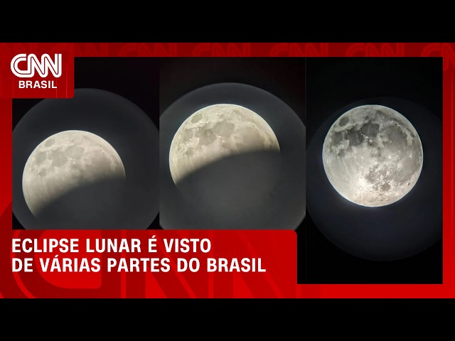 Eclipse Lunar visto do Brasil teve pouco mais de 3 horas de duração | Bastidores CNN