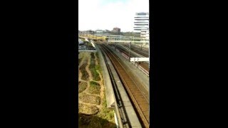 1 lange dubbeldekker trein, 1 intercity en 1 sprinter