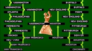 John Madden Football Sega Genesis Championship Game Gameplay Houston vs Washington