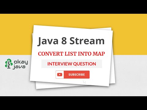 Java 8 Stream Convert List Into Map Interview Question Arraylist Into Map Okay Java