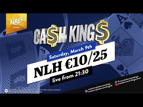 💸 Ca$h King$ Special €10/€25 NLH Cash Game High Roller live from King's Resort 👑