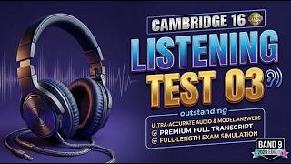 Cambridge IELTS 16 Listening Test 3 with Answers | Latest IELTS Listening Practice Test 2026