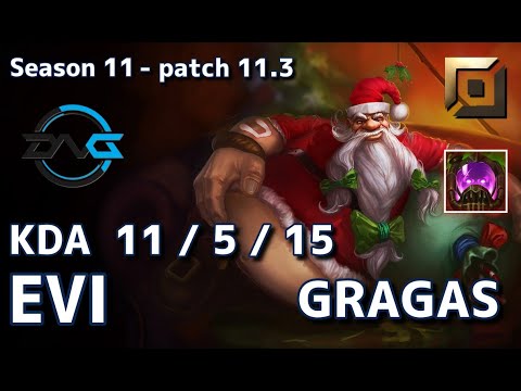 【韓国サーバー/C1】DFM Evi グラガス(Gragas) VS GEN.G Burdol カミール(Camille) TOP - Patch11.3 KR Ranked【LoL】