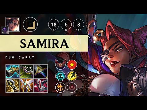 Samira ADC vs Ashe: Triple Kill, Legendary - VN Grandmaster Patch 14.24