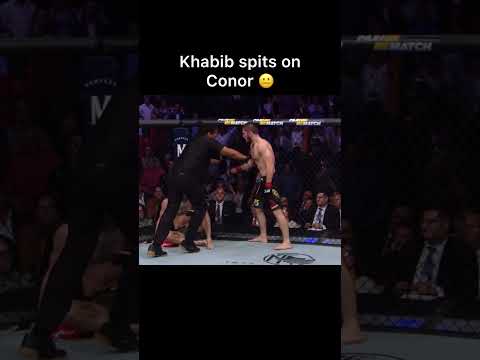 Khabib spits on Conor 😐 #ufc