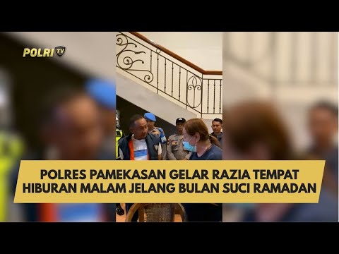 POLRES PAMEKASAN GELAR RAZIA TEMPAT HIBURAN MALAM JELANG BULAN SUCI RAMADAN