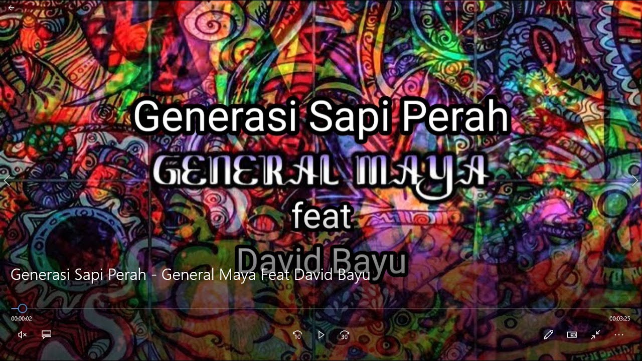 Lirik Lagu dan Kunci Chord Gitar General Maya Feat David Bayu ...