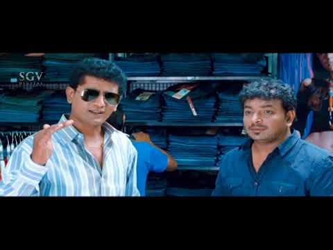 Vishwa Comes to Purchase Jeans At Mall Comedy Scene | Ambara Kannada Movie