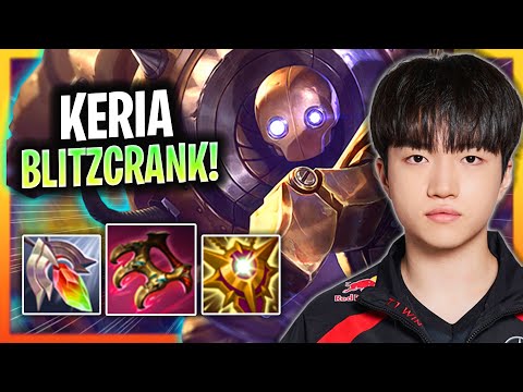 KERIA IS INSANE WITH BLITZCRANK! | T1 Keria Plays Blitzcrank Support vs Ezreal! Season 2025