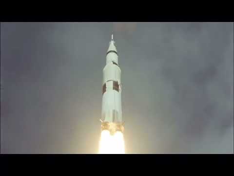 Apollo 11 flight to the moon and back with Ode to Joy