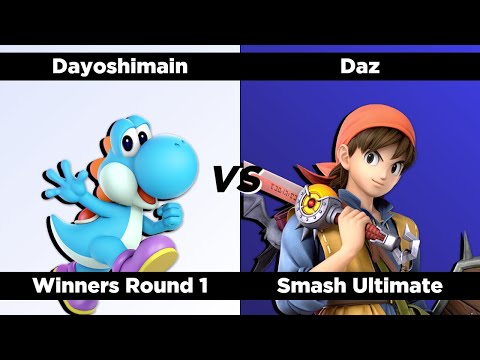 Super Smash QWERTZ #10 - Winners Round 1 - Dayoshimain (Yoshi) vs. Daz (Hero)