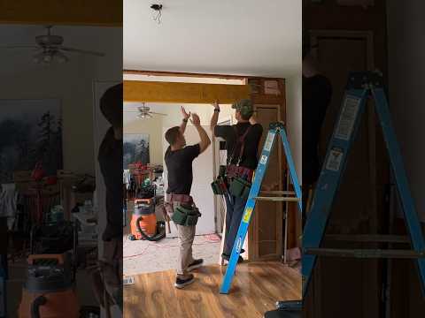 How to Install a Load Bearing Beam #diy#howto